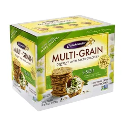 Crunchmaster 5-Seed Multigrain Crunchy Oven-Baked Crackers, 20 Oz Box