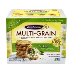 Crunchmaster 5-Seed Multigrain Crunchy Oven-Baked Crackers, 20 Oz Box