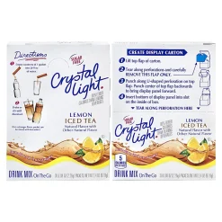 Crystal Light On-The-Go Sugar-Free Drink Mix, Iced Tea, 0.08 Fl Oz, 30 Packets Per Box, Pack Of 2 Boxes