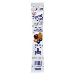 Crystal Light On-The-Go Sugar-Free Drink Mix, Fruit Punch, 0.11 Fl Oz, 30 Packets Per Box, Pack Of 2 Boxes