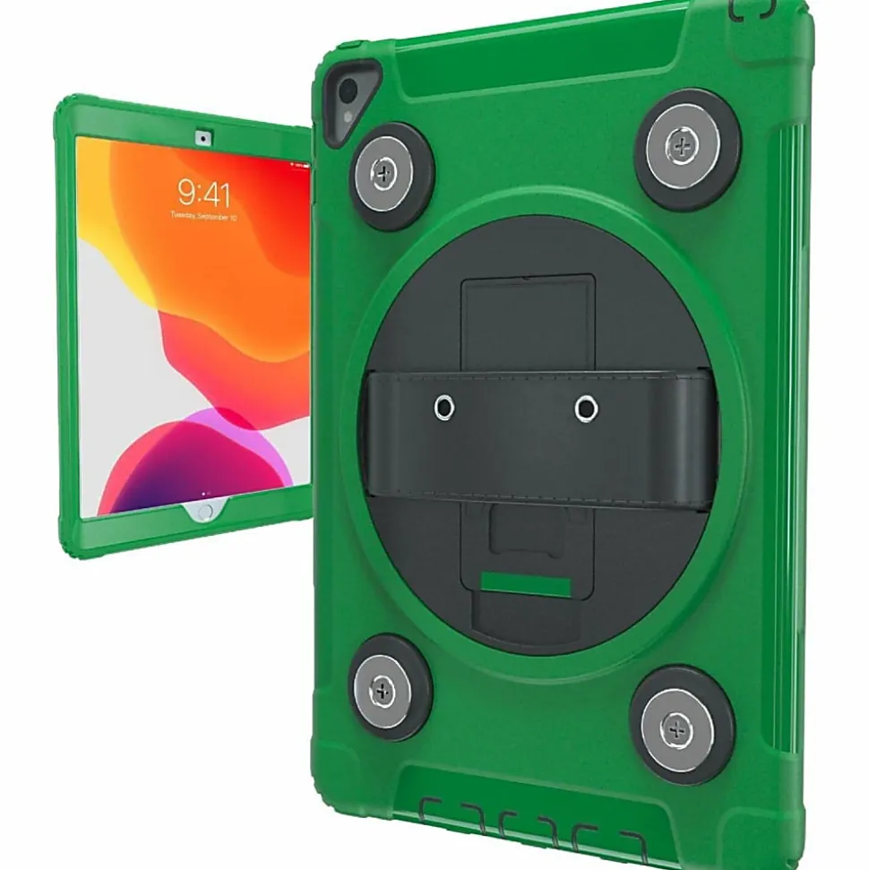 CTA Digital Magnetic Splash-Proof Case For Apple iPad 7th/ 8th/ 9th Gen 10.2, iPad Air 3, iPad Pro 10.5, Green