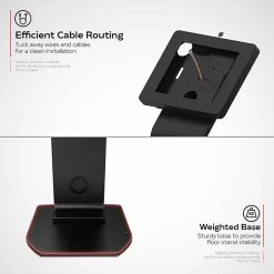 CTA Digital Premium Locking Floor Stand Kiosk For iPad 10.2
