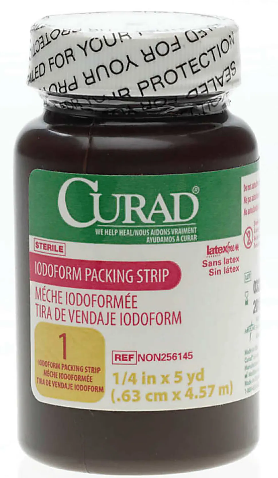 CURAD® Sterile Iodoform Packing Strips, 1/4" x 5 Yd., White, Case Of 12