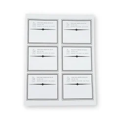 Custom 1-Color Designer Mailing Labels, 3-1/3" x 4", Sheets, Pack of 100