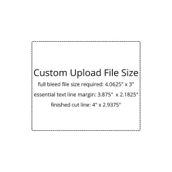 Custom 1-Color Designer Mailing Labels, 3-1/3