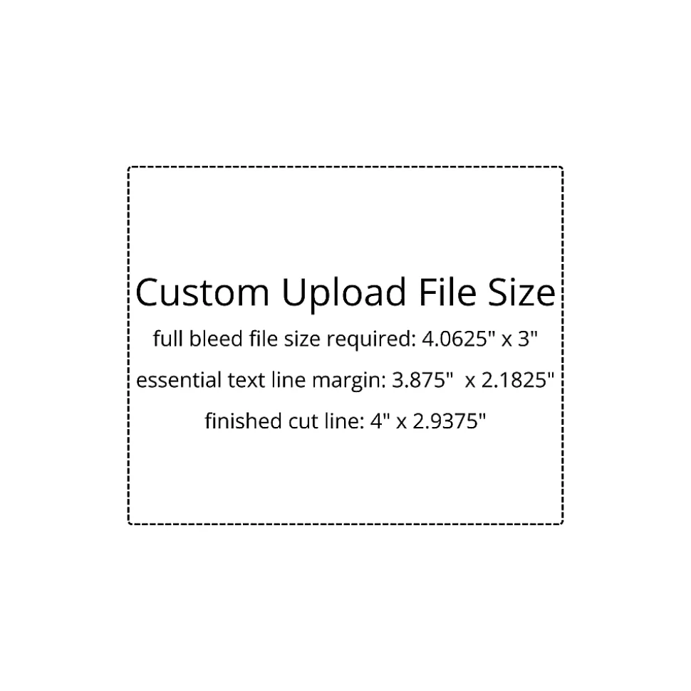 Custom 1-Color Designer Mailing Labels, 3-1/3" x 4", Sheets, Pack of 100