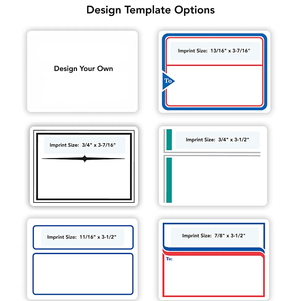 Custom Create Your Own 1-Color Roll Mailing And Shipping Labels, 2-15/16" x 4", Box of 250