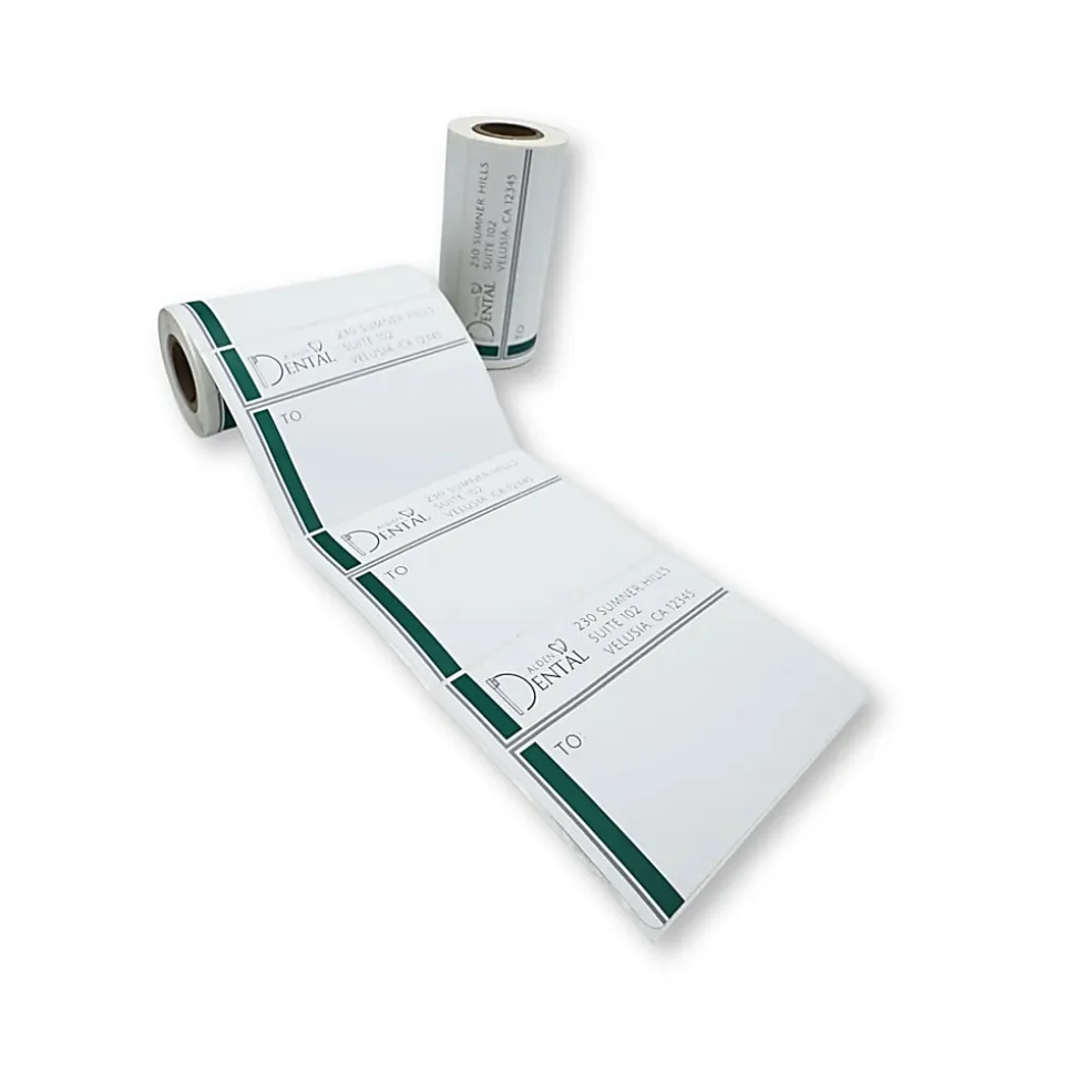 Custom Create Your Own 1-Color Roll Mailing And Shipping Labels, 2-15/16" x 4", Box of 250