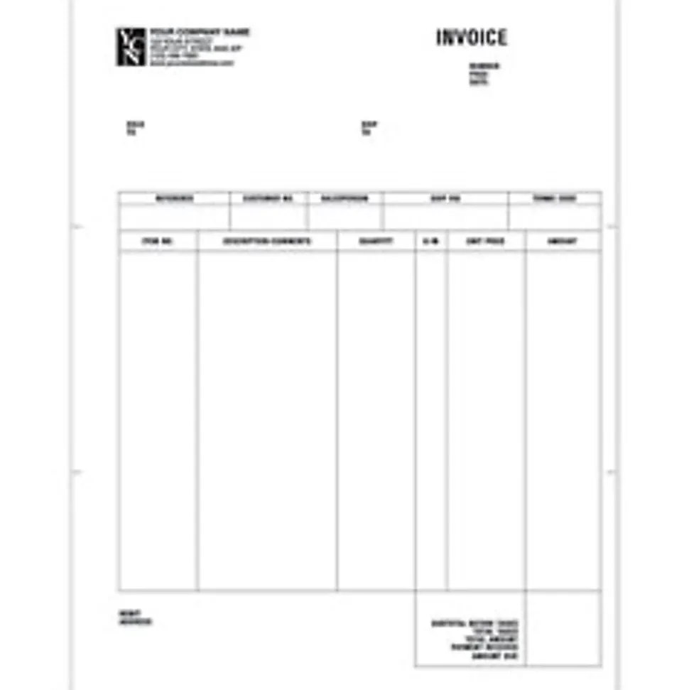 Custom Laser A/R Invoice For ACCPAC®, 8 1/2" x 11", 1 Part, Box Of 250