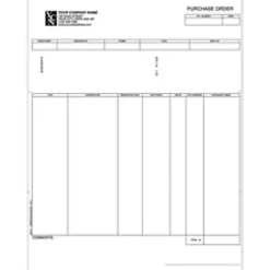 Custom Laser Purchase Order For Great Plains®, 8 1/2" x 11", 1 Part, Box Of 250