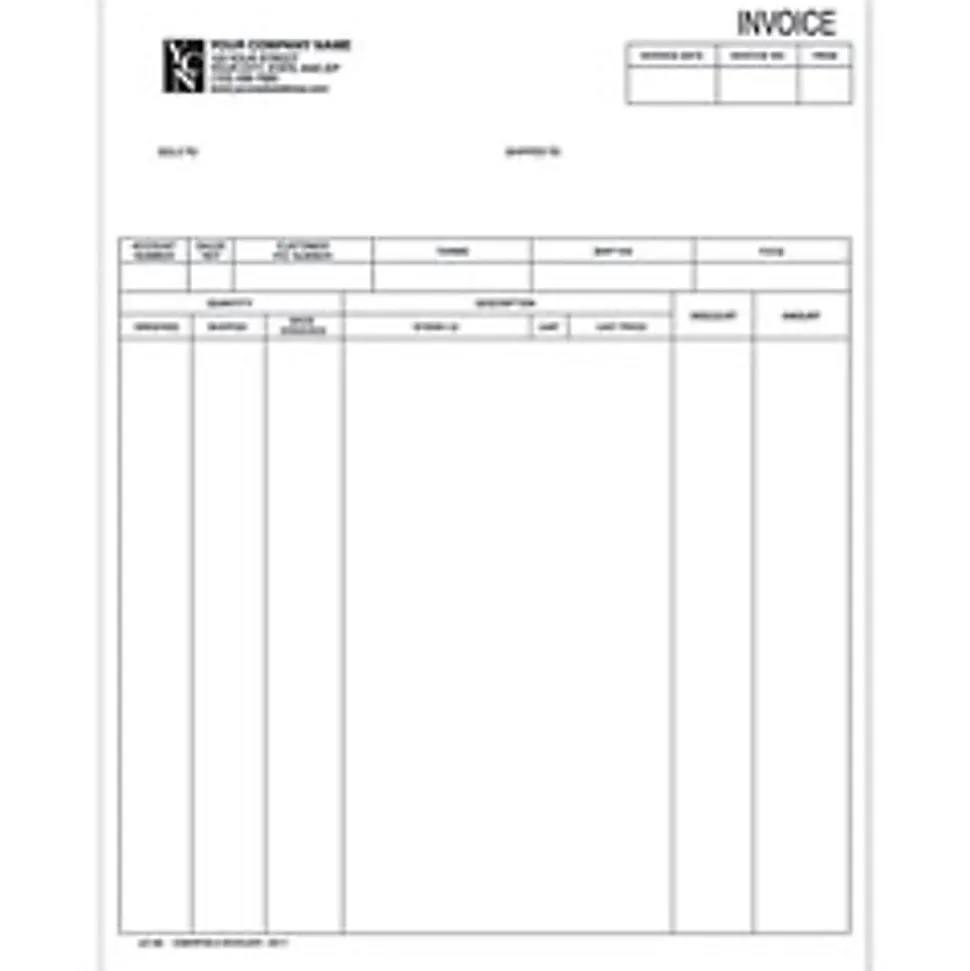 Custom LF-CI190 Laser Invoice For Sage Peachtree®, 8 1/2" x 11", 1 Part, Box Of 250
