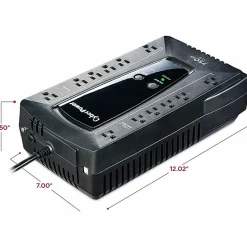 CyberPower AVRG750U AVR UPS Systems - 750VA/450W, 120 VAC, NEMA 5-15P, Compact, 12 Outlets, PowerPanel® Personal, $150000 CEG, 3YR Warranty