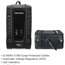 CyberPower AVR UPS Series, Black, AVRG900U