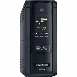 CyberPower BRG1000AVRLCD Intelligent LCD UPS Systems - 1000VA/600W, 120 VAC, NEMA 5-15P, Mini-Tower, 10 Outlets, PowerPanel® Personal - BRG1000AVRLCD