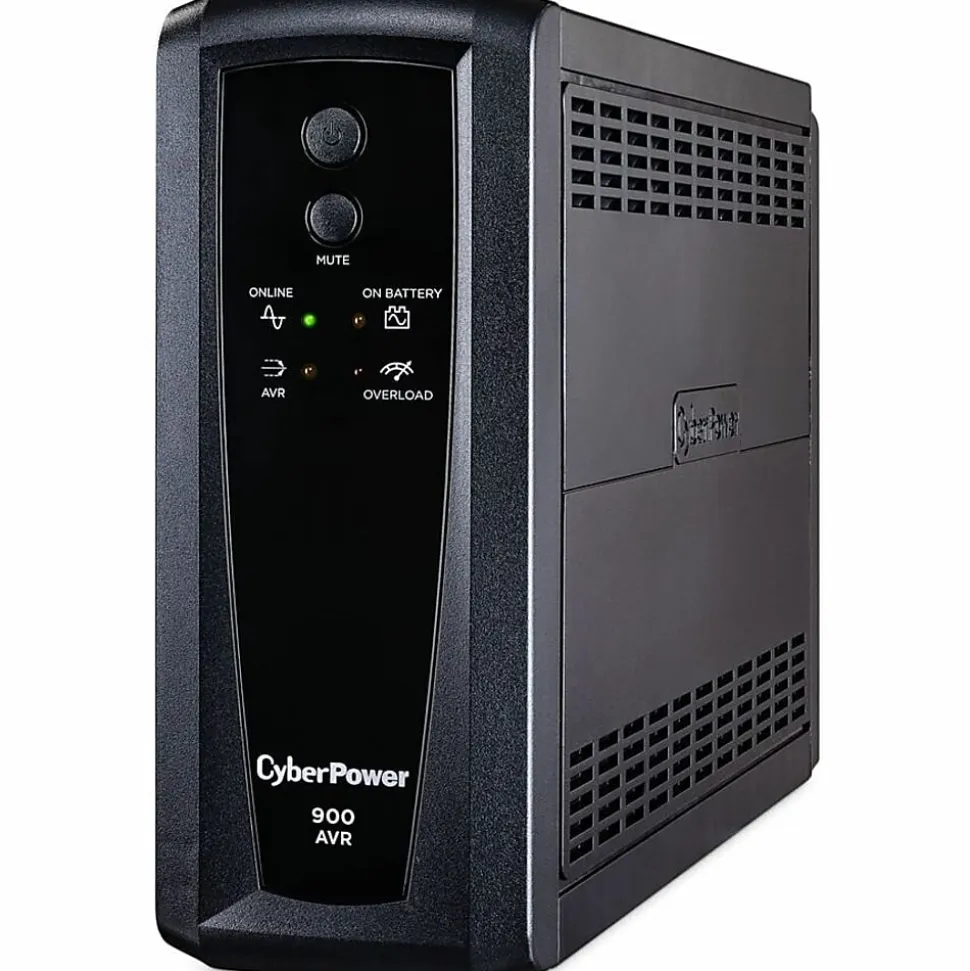 CyberPower CP900AVR AVR UPS Systems - 900VA/560W, 120 VAC, NEMA 5-15P, Mini-Tower, 10 Outlets, PowerPanel® Personal, $300000 CEG, 3YR Warranty