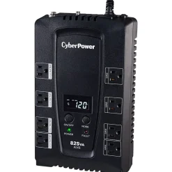 CyberPower® CP825AVRLCD-G 8-Outlet Uninterruptible Power Supply, 825VA/450 Watts