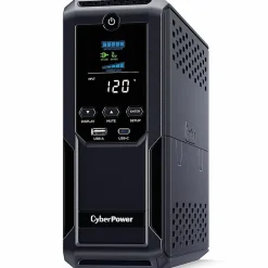 CyberPower CP1350AVRLCD3 Intelligent LCD UPS Systems - 1350VA/815W, 120 VAC, NEMA 5-15P, Mini-Tower, 12 Outlets, LCD, $500000 CEG, 3YR Warranty
