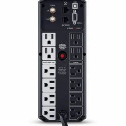CyberPower CP1350AVRLCD3 Intelligent LCD UPS Systems - 1350VA/815W, 120 VAC, NEMA 5-15P, Mini-Tower, 12 Outlets, LCD, $500000 CEG, 3YR Warranty