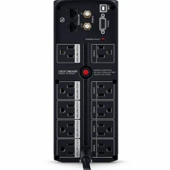 CyberPower CP1500AVRT AVR UPS Systems - 1500VA/900W, 120 VAC, NEMA 5-15P, Mini-Tower, 10 Outlets, PowerPanel® Personal, $500000 CEG, 3YR Warranty