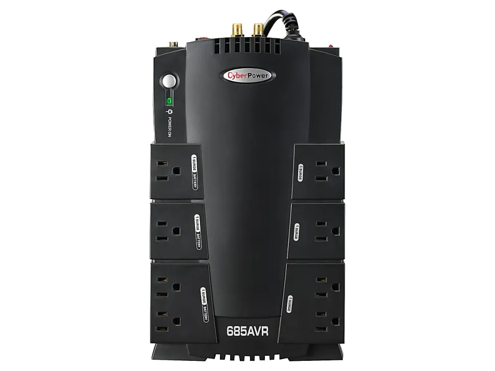 CyberPower® CP685AVR Uninterruptible Power Supply, 8 Outlets, 685VA/390 Watt