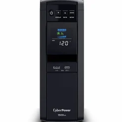 CyberPower CP1500PFCLCDTAA UPS System - 1500VA/1000W, 120 VAC, NEMA 5-15P, Mini-Tower, Sine Wave, 12 Outlets, LCD, $500000 CEG- CP1500PFCLCDTAA