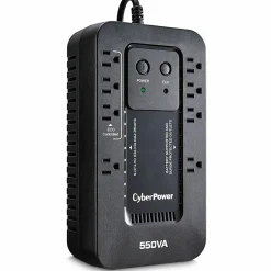 CyberPower EC550G Ecologic UPS Systems - 550VA/330W, 120 VAC, NEMA 5-15P, Compact, 8 Outlets, PowerPanel® Personal, $100000 CEG, 3YR Warranty