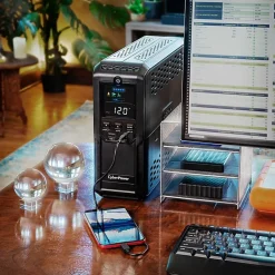 CyberPower Intelligent LCD CP1500AVRLCD3 1500VA Mini-tower UPS - Mini-tower - AVR - 8 Hour Recharge - CP1500AVRLCD3