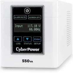 CyberPower M550L Hospital/Medical UPS Systems - 550VA/440W, 120 VAC, NEMA 5-15P-HG, Mini-Tower, 4 Hospital-Grade Outlets, LCD- M550L