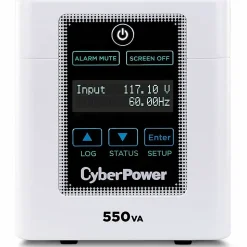CyberPower M550L Hospital/Medical UPS Systems - 550VA/440W, 120 VAC, NEMA 5-15P-HG, Mini-Tower, 4 Hospital-Grade Outlets, LCD- M550L