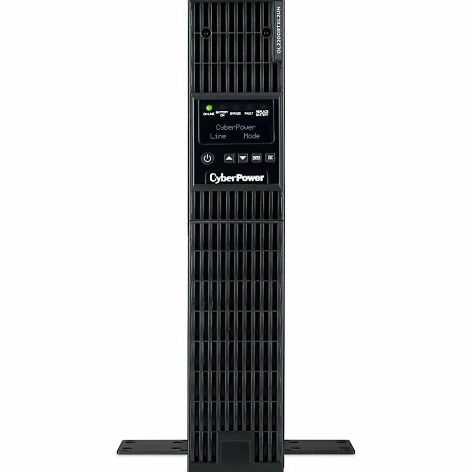 CyberPower OL2200RTXL2UN Smart App Online UPS Systems - 2200VA/1800W, 100 - 125 VAC, NEMA 5-20P, 2U, Rack/Tower, 7 Outlets, LCD- OL2200RTXL2UN