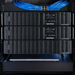 CyberPower OL1000RTXL2UN Smart App Online UPS Systems - 1000VA/900W, 100 - 125 VAC, NEMA 5-15P, 2U, Rack/Tower, 8 Outlets, LCD- OL1000RTXL2UN