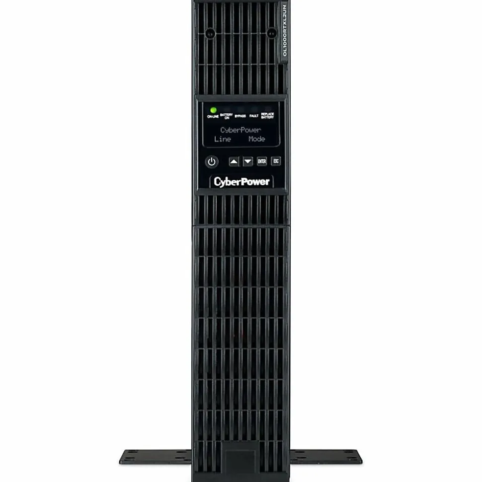 CyberPower OL1000RTXL2UN Smart App Online UPS Systems - 1000VA/900W, 100 - 125 VAC, NEMA 5-15P, 2U, Rack/Tower, 8 Outlets, LCD- OL1000RTXL2UN