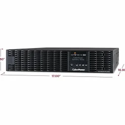 CyberPower OL1000RTXL2UN Smart App Online UPS Systems - 1000VA/900W, 100 - 125 VAC, NEMA 5-15P, 2U, Rack/Tower, 8 Outlets, LCD- OL1000RTXL2UN