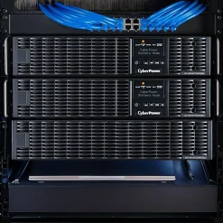 CyberPower OL1500RTXL2UN Smart App Online UPS Systems - 1500VA/1350W, 100 - 125 VAC, NEMA 5-15P, 2U, Rack/Tower, 8 Outlets, LCD- OL1500RTXL2UN