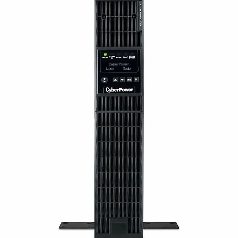 CyberPower OL3000RTXL2U Smart App Online UPS Systems - 3000VA/2700W, 100 - 125 VAC, NEMA L5-30P, 2U, Rack/Tower, 7 Outlets, LCD- OL3000RTXL2U