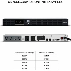 CyberPower OR700LCDRM1U UPS Smart App Intelligent LCD/AVR Series