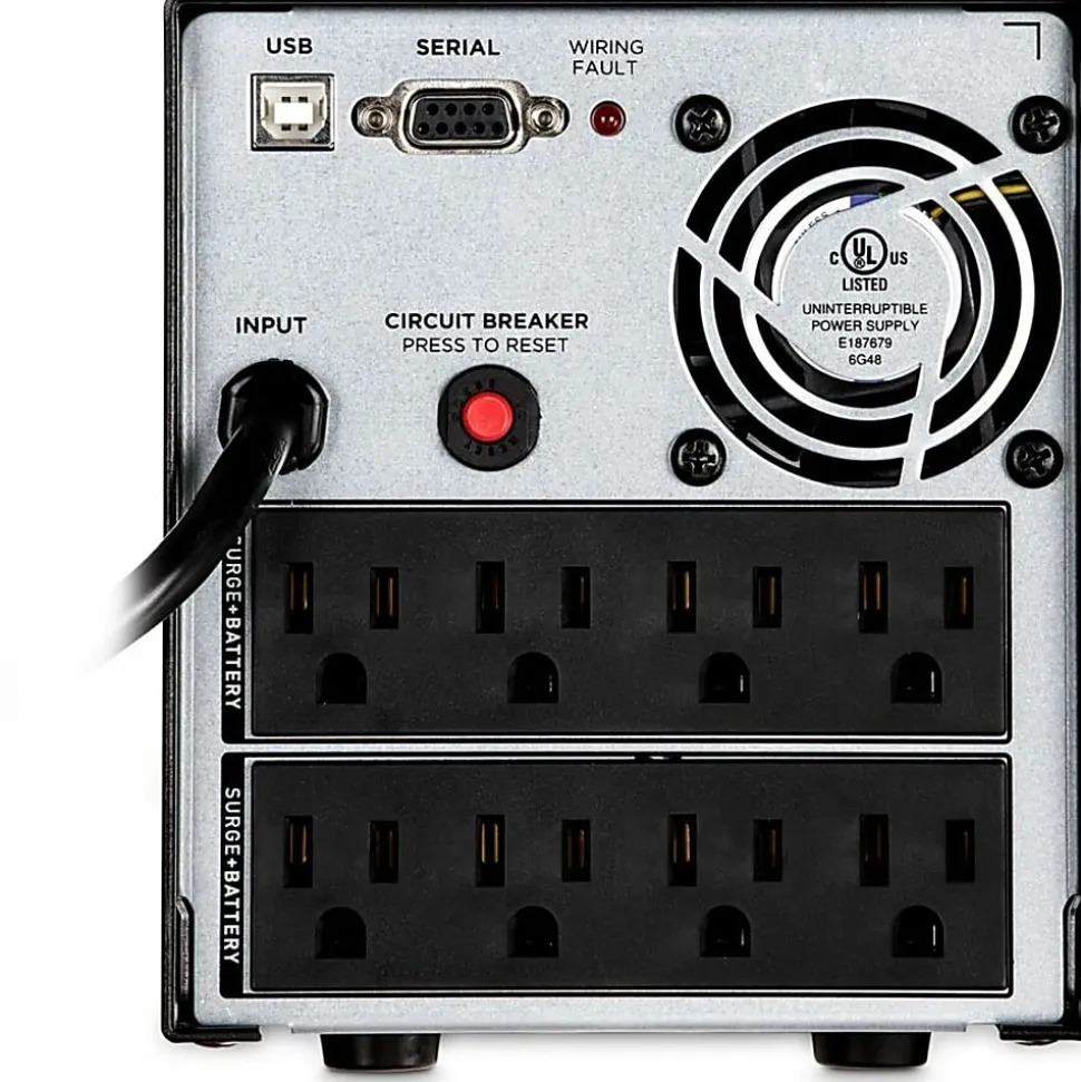 CyberPower OR1500PFCLCD PFC Sinewave UPS Systems - 1500VA/1050W, 120 VAC, NEMA 5-15P, Mini-Tower, Sine Wave, 8 Outlets, LCD, $200000 CEG- OR1500PFCLCD