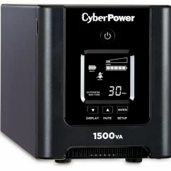 CyberPower OR1500PFCLCD PFC Sinewave UPS Systems - 1500VA/1050W, 120 VAC, NEMA 5-15P, Mini-Tower, Sine Wave, 8 Outlets, LCD, $200000 CEG- OR1500PFCLCD
