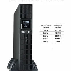 CyberPower OR2200PFCRT2U PFC Sinewave UPS Systems - 2000VA/1540W, 120 VAC, NEMA 5-20P, 2U, Rack/Tower, Sine Wave, 8 Outlets, LCD- OR2200PFCRT2U