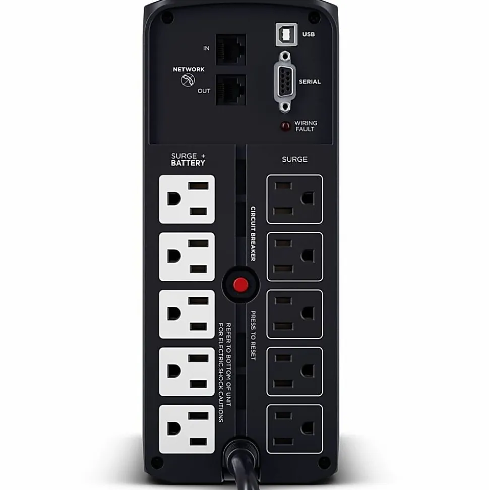 CyberPower® 10-Outlet Uninterruptible Power Supply, 850VA/510 Watts