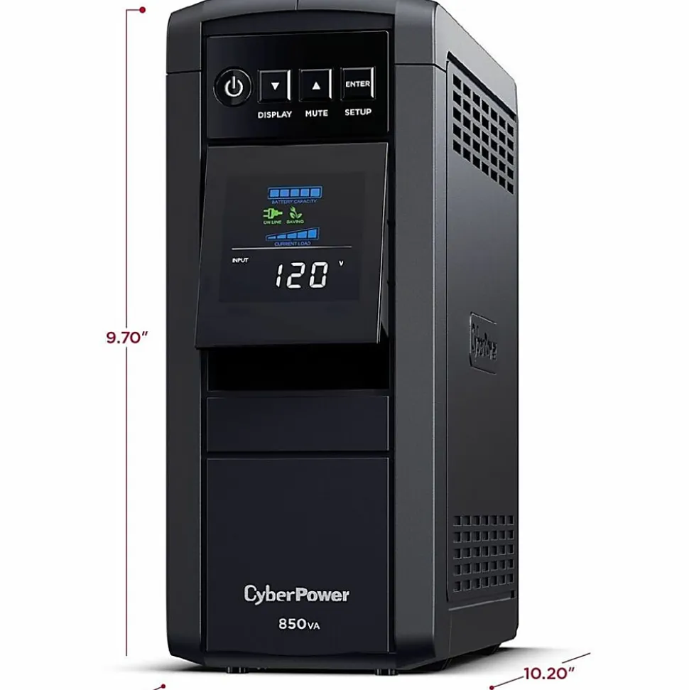 CyberPower® 10-Outlet Uninterruptible Power Supply, 850VA/510 Watts