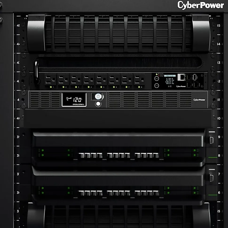 CyberPower Smart App LCD UPS Series, Black, OR500LCDRM1U