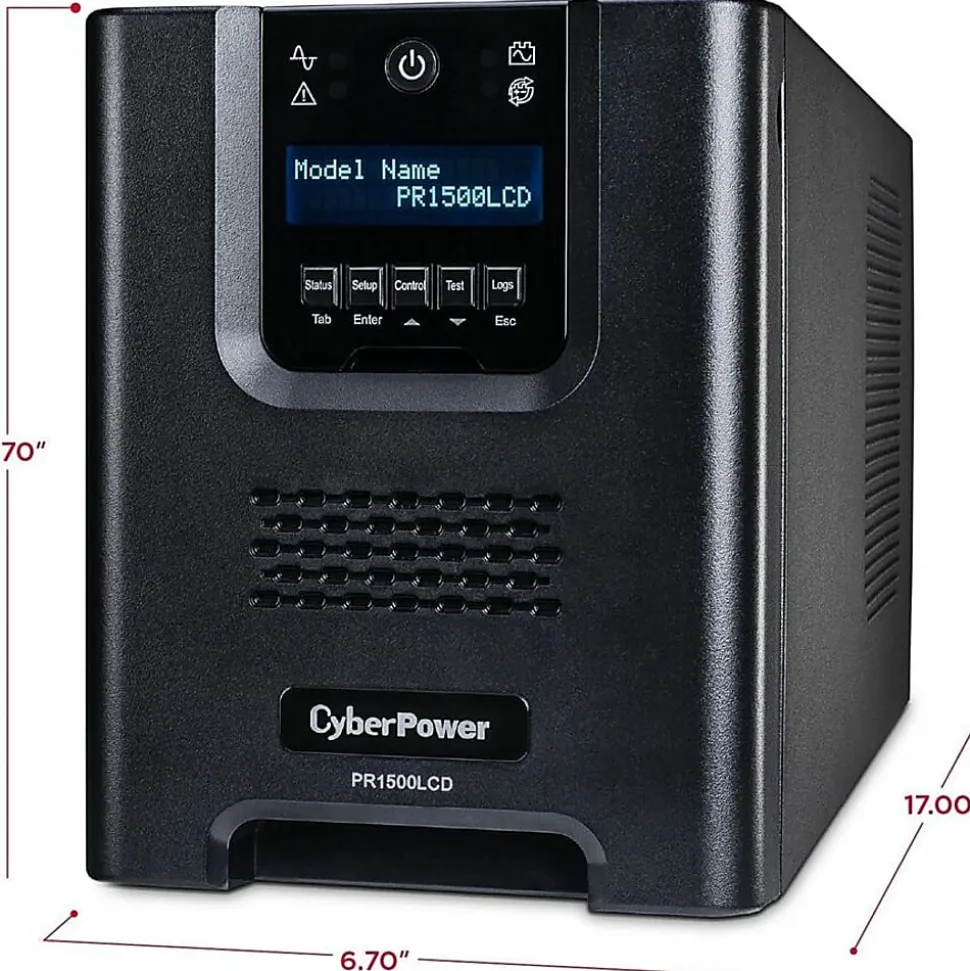 CyberPower Smart App Sinewave UPS Series, Black, PR1500LCD
