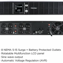 CyberPower 1500VA/900W Sinewave UPS System with Power Factor Correction