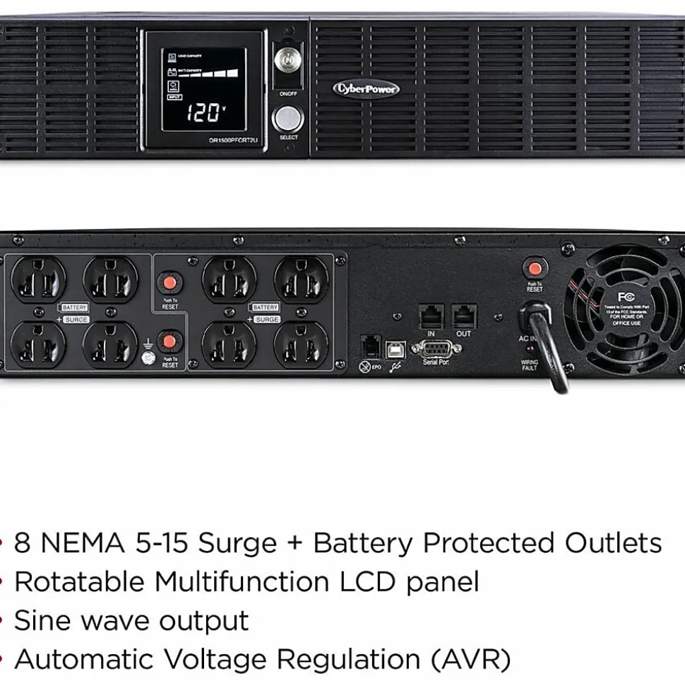 CyberPower 1500VA/900W Sinewave UPS System with Power Factor Correction