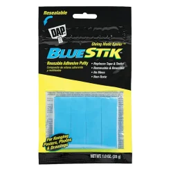 DAP® BlueStik™ Reusable Adhesive Putty, 1 Oz, Pack Of 12