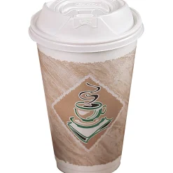 Dart Cafe G Design Foam Cups, 16 Oz, Brown/Green/White, Box Of 1,000