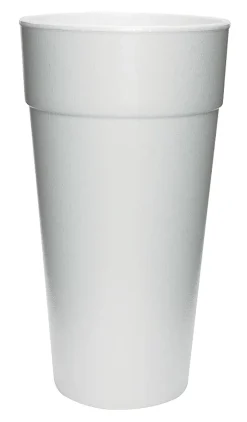 Dart Insulated Foam Cups, 24 Oz, White, 20 Cups Per Bag, Carton Of 25 Bags