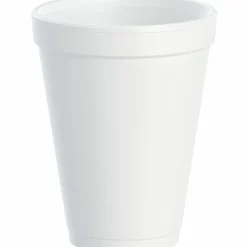 Dart® Insulated Foam Drinking Cups, White, 12 Oz, Box Of 1,000, DCC12J12
