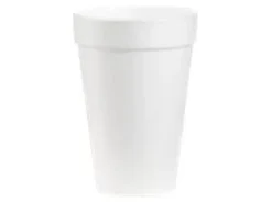 DartĀ® Insulated Foam Drinking Cups, White, 16 Oz, Box Of 1,000 Cups